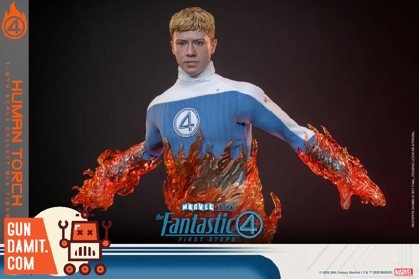 Hot Toys MMS829 Fantastic Four Human Torch figure view 1 Hot Toys MMS829 Fantastic Four Human Torch figure view 1