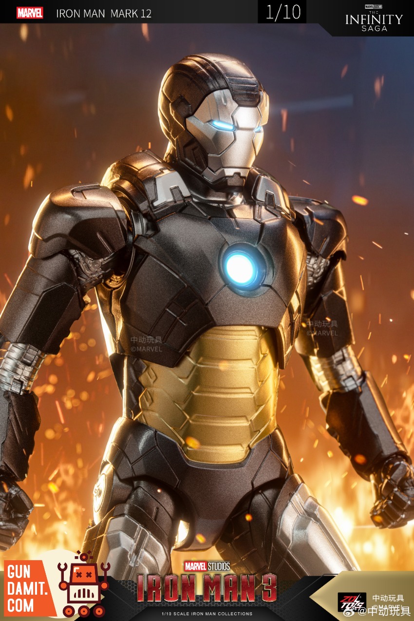 ZT Toys Marvel X-Series Iron Man MK12 view 5 ZT Toys Marvel X-Series Iron Man MK12 view 5