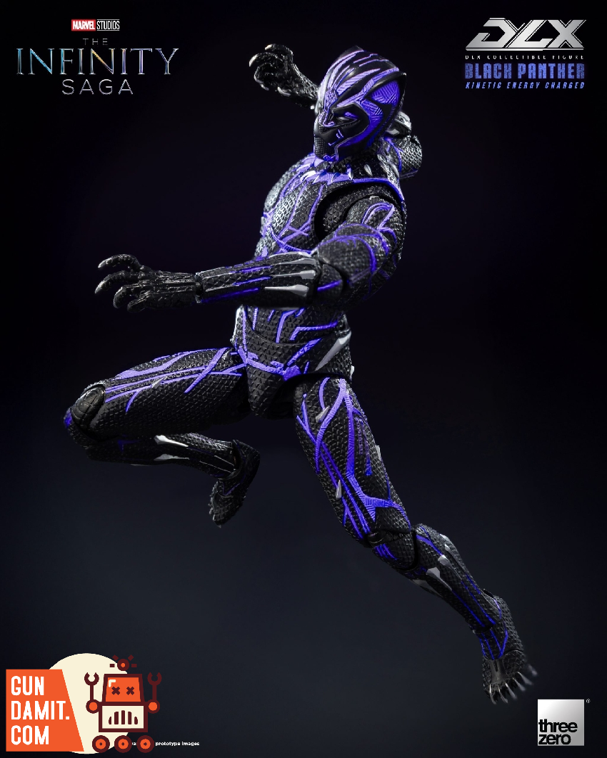 Threezero DLX Black Panther Kinetic Energy view 4 Threezero DLX Black Panther Kinetic Energy view 4