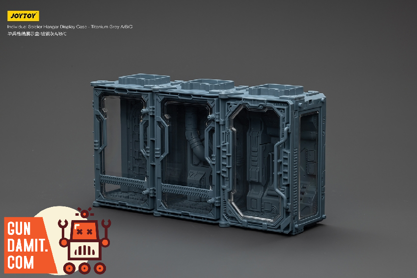JoyToy 1/25 Soldier Hangar Display Case Titanium Grey view 16 JoyToy 1/25 Soldier Hangar Display Case Titanium Grey view 16