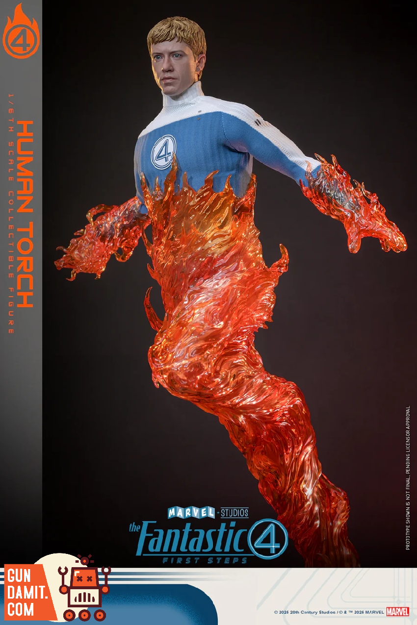 Hot Toys MMS829 Fantastic Four Human Torch figure view 12 Hot Toys MMS829 Fantastic Four Human Torch figure view 12