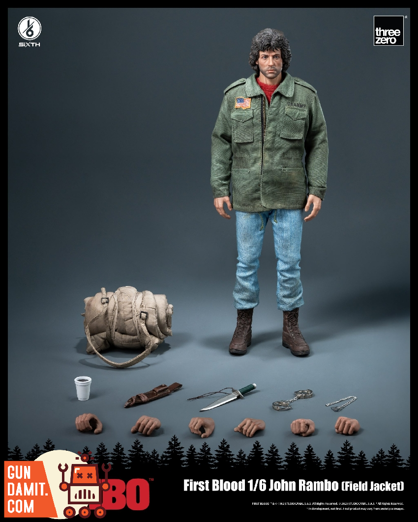 Threezero 1/6 Rambo First Blood Field Jacket view 8 Threezero 1/6 Rambo First Blood Field Jacket view 8