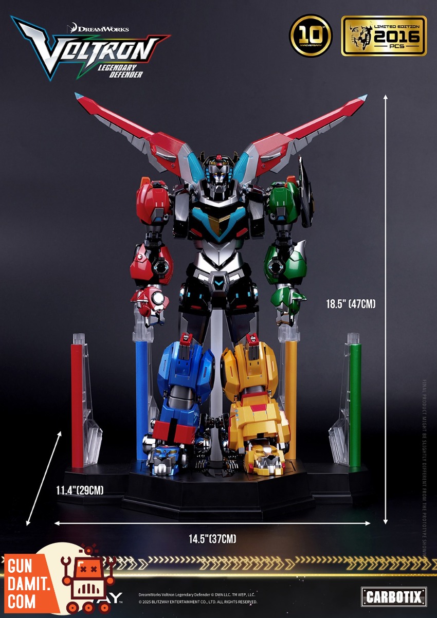 Blitzway Carbotix Voltron Golion 10th Anniversary view 26 Blitzway Carbotix Voltron Golion 10th Anniversary view 26