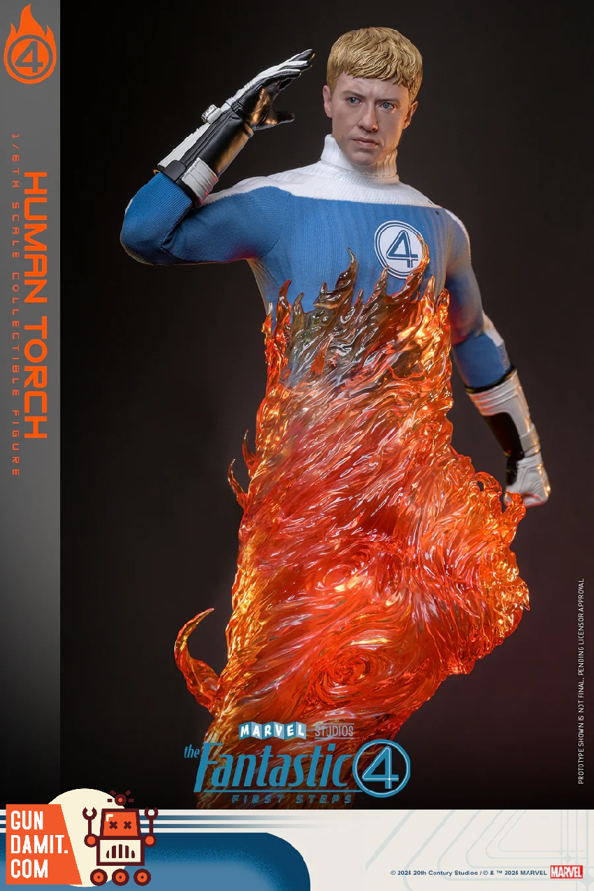 Hot Toys MMS829 Fantastic Four Human Torch figure view 15 Hot Toys MMS829 Fantastic Four Human Torch figure view 15