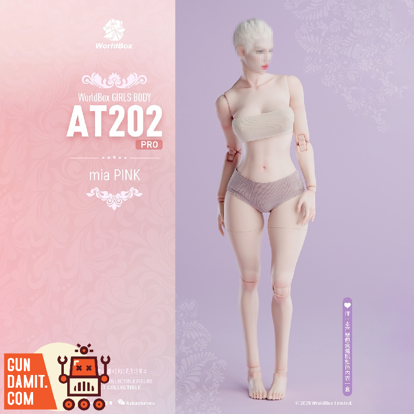Worldbox 1/6 AT202pro Female Body Mia Pink view 1 Worldbox 1/6 AT202pro Female Body Mia Pink view 1