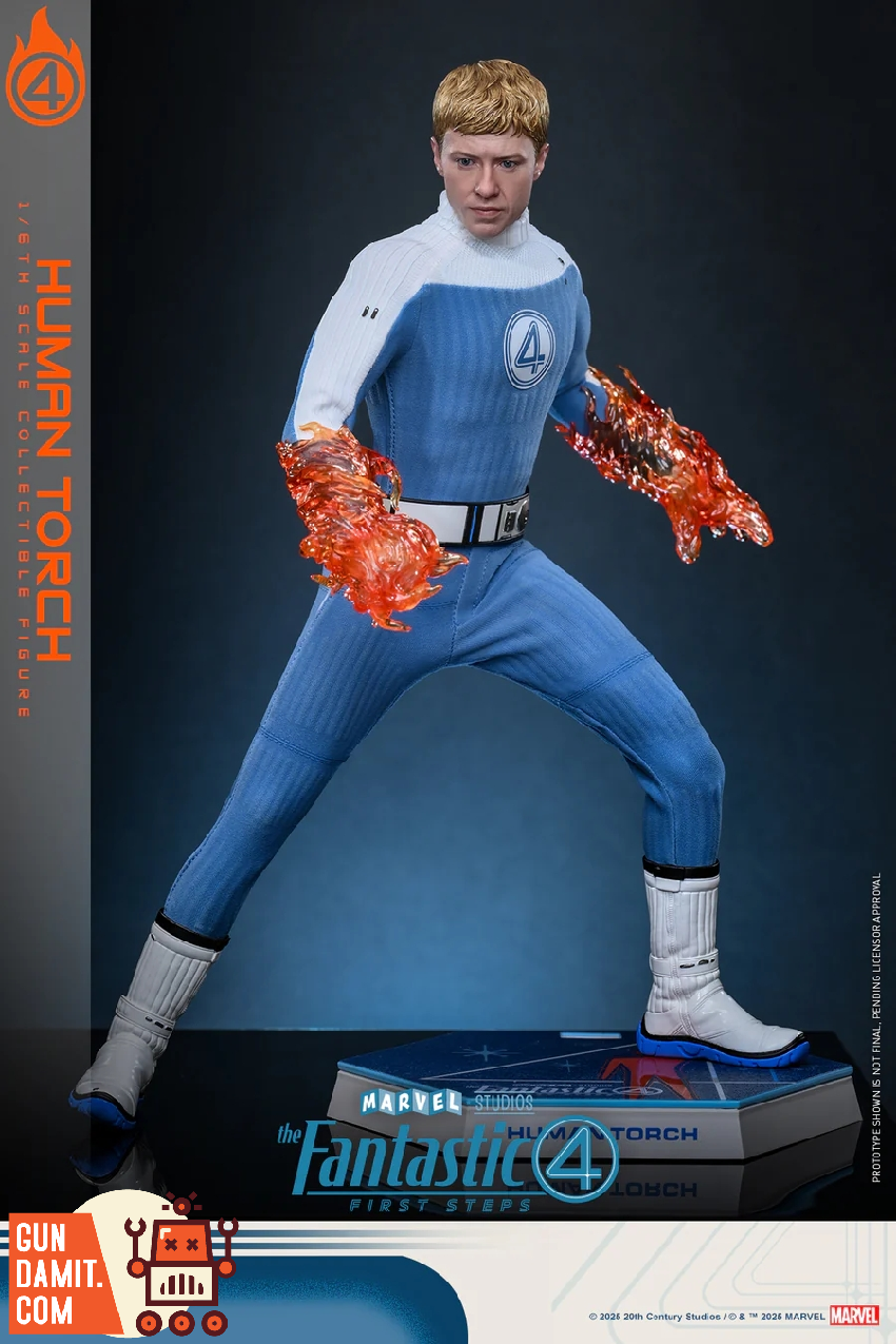 Hot Toys MMS829 Fantastic Four Human Torch figure view 11 Hot Toys MMS829 Fantastic Four Human Torch figure view 11