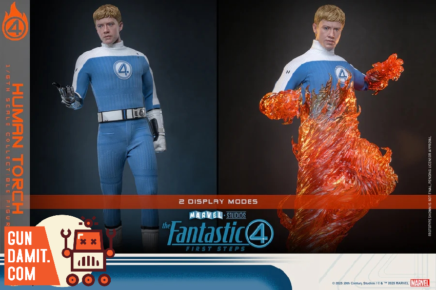 Hot Toys MMS829 Fantastic Four Human Torch figure view 2 Hot Toys MMS829 Fantastic Four Human Torch figure view 2
