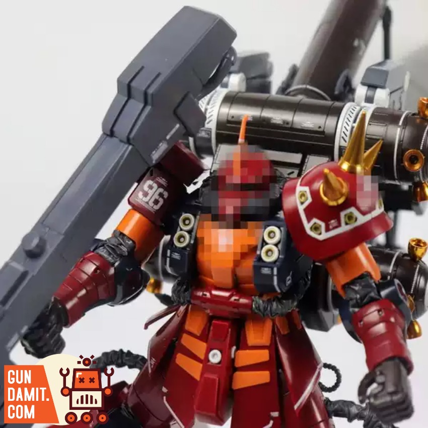 Mo Metal Parts MG Thunder Psycho Zaku metal spout set view 3 Mo Metal Parts MG Thunder Psycho Zaku metal spout set view 3