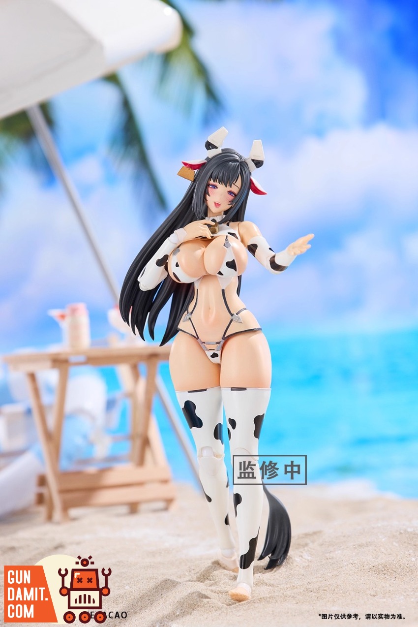 Black Crystal Candy 1/12 Milky White Sauce Cow Girl Figure view 2 Black Crystal Candy 1/12 Milky White Sauce Cow Girl Figure view 2