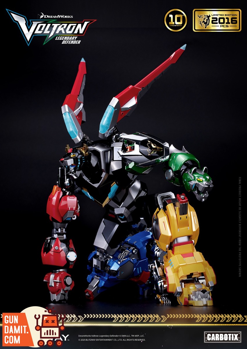 Blitzway Carbotix Voltron Golion 10th Anniversary view 4 Blitzway Carbotix Voltron Golion 10th Anniversary view 4