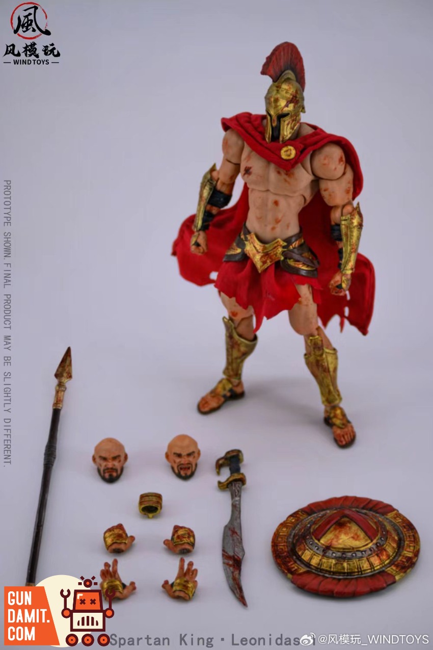 Wind Toys FMW004 King Leonidas Sparta Deluxe 1/12 Figure view 1 Wind Toys FMW004 King Leonidas Sparta Deluxe 1/12 Figure view 1