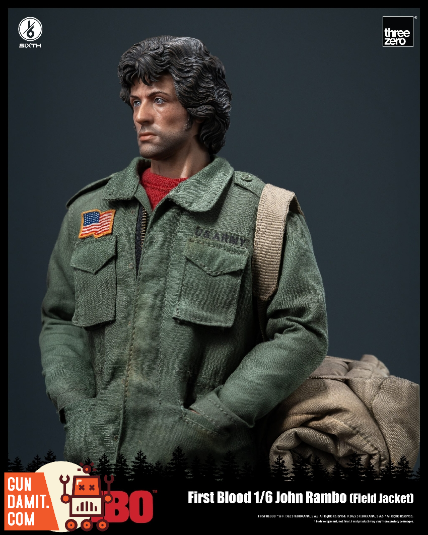 Threezero 1/6 Rambo First Blood Field Jacket view 11 Threezero 1/6 Rambo First Blood Field Jacket view 11