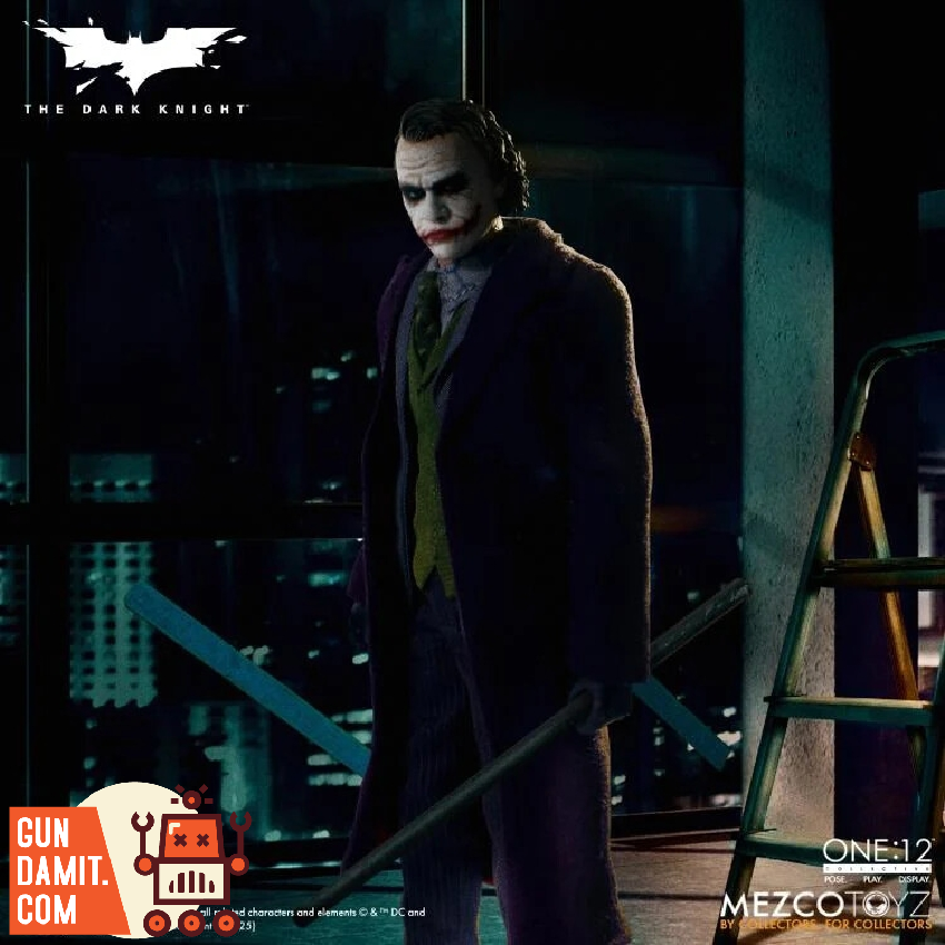 Mezco 1/12 Batman Dark Knight Joker view 1 Mezco 1/12 Batman Dark Knight Joker view 1