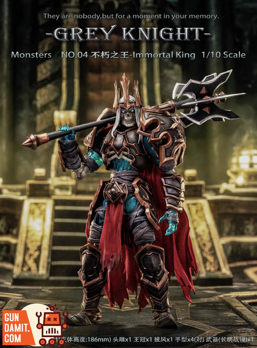 Grey Knight 1/10 Monsters-04 Immortal King figure view 1 Grey Knight 1/10 Monsters-04 Immortal King figure view 1