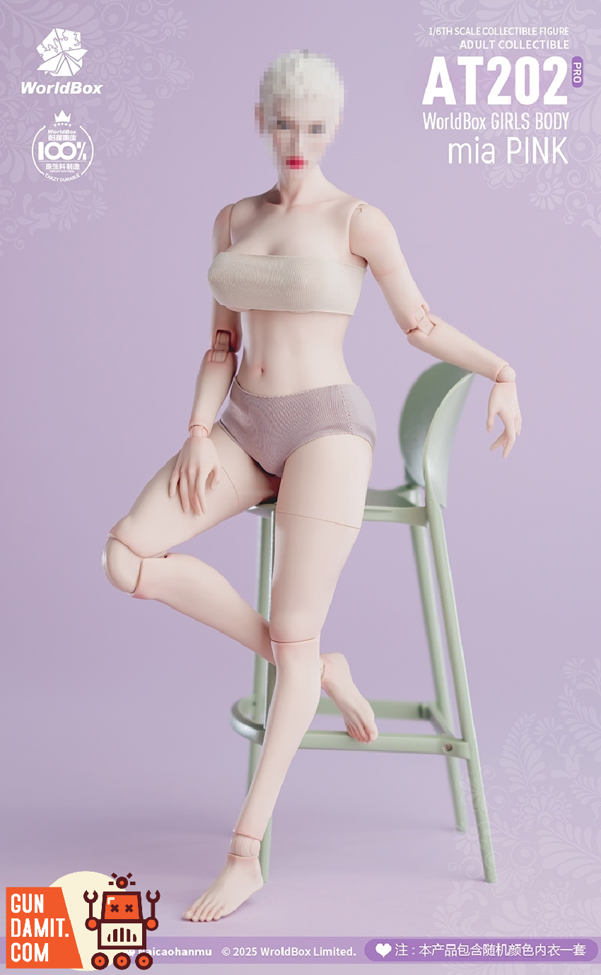 Worldbox 1/6 AT202pro Female Body Mia Pink view 5 Worldbox 1/6 AT202pro Female Body Mia Pink view 5