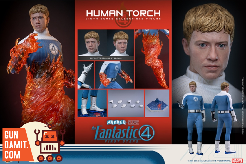 Hot Toys MMS829 Fantastic Four Human Torch figure view 5 Hot Toys MMS829 Fantastic Four Human Torch figure view 5