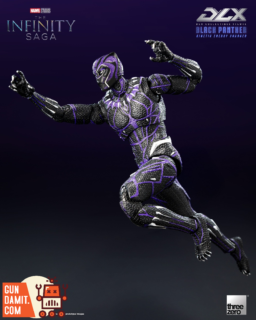 Threezero DLX Black Panther Kinetic Energy view 2 Threezero DLX Black Panther Kinetic Energy view 2