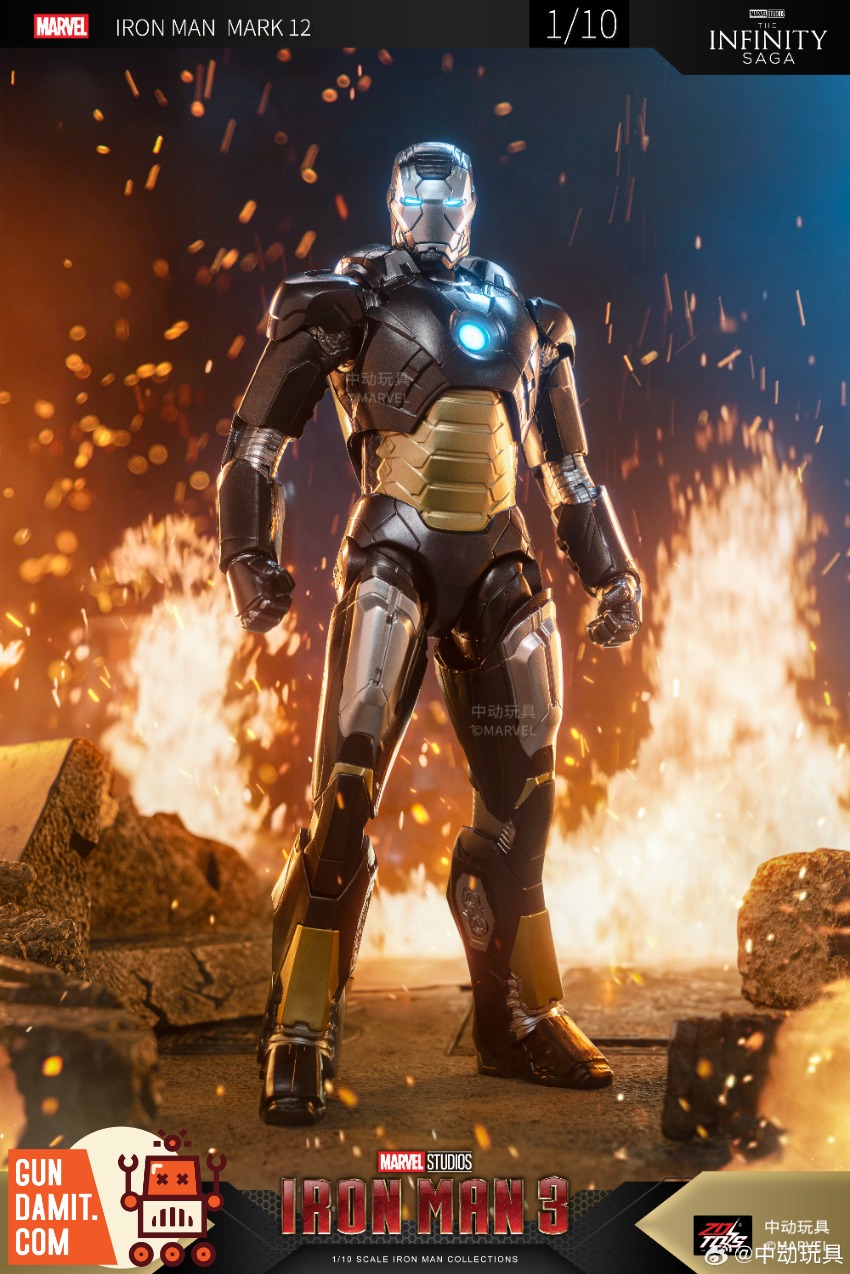 ZT Toys Marvel X-Series Iron Man MK12 view 3 ZT Toys Marvel X-Series Iron Man MK12 view 3