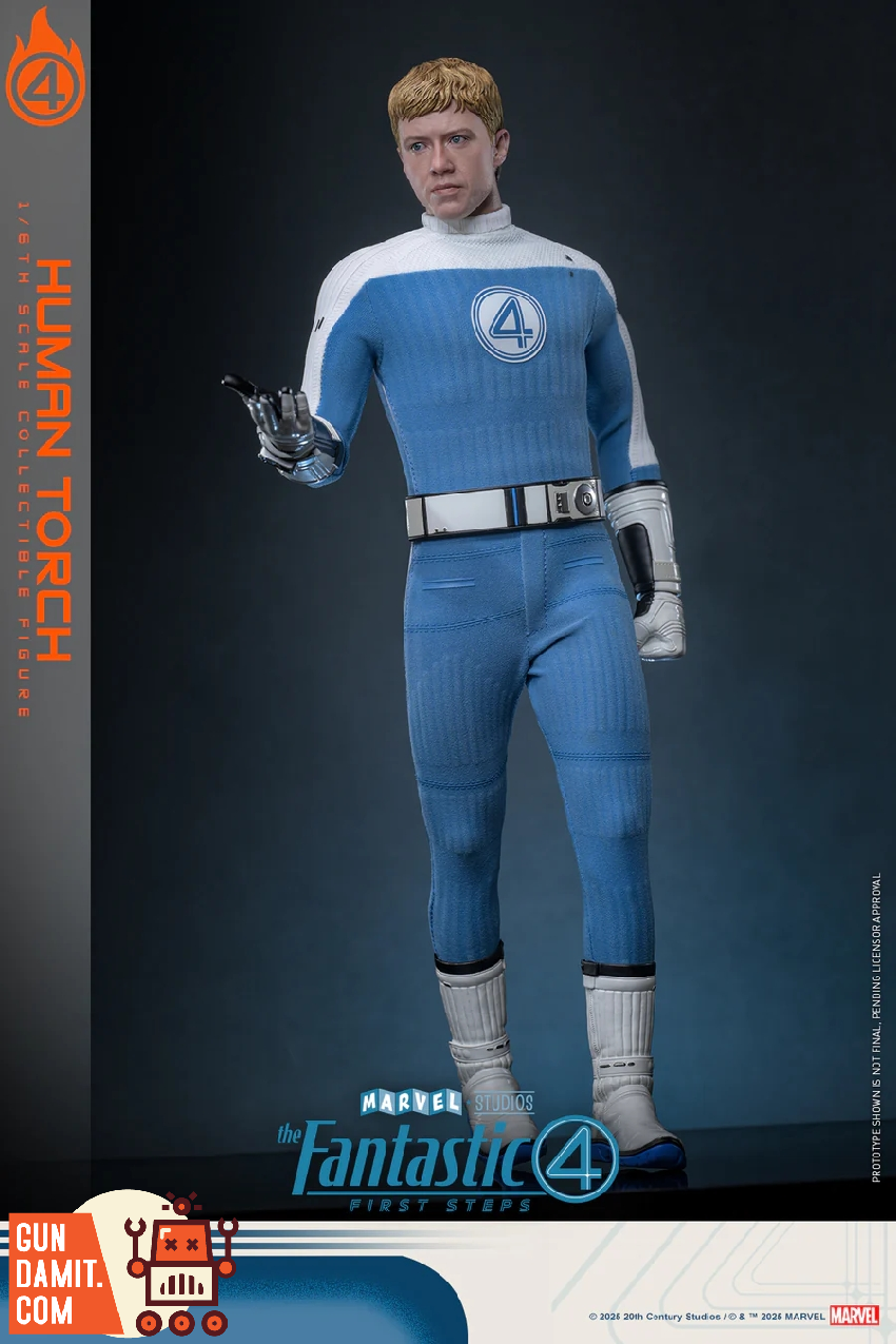 Hot Toys MMS829 Fantastic Four Human Torch figure view 6 Hot Toys MMS829 Fantastic Four Human Torch figure view 6