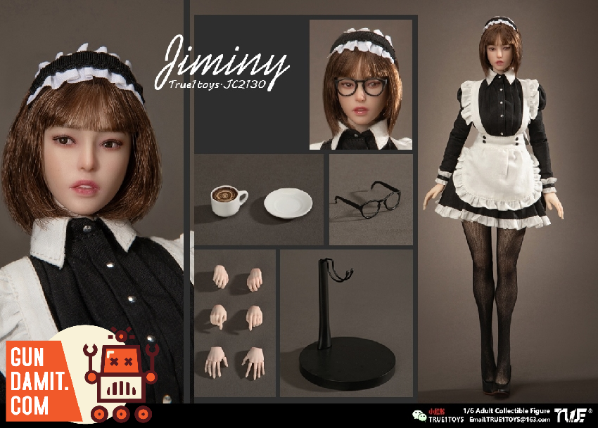 True1Toys 1/6 JC2130 Maid Jiminy Rooted Hair view 2 True1Toys 1/6 JC2130 Maid Jiminy Rooted Hair view 2