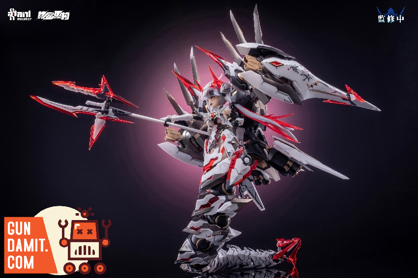 Polestars White in flight pose with spread wing binders and red beam trail effects Polestars White in flight pose with spread wing binders and red beam trail effects