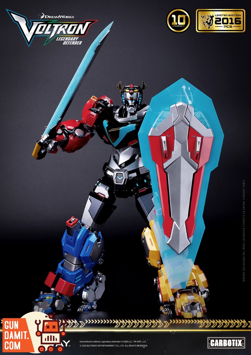 Blitzway Carbotix Voltron Golion 10th Anniversary view 3 Blitzway Carbotix Voltron Golion 10th Anniversary view 3