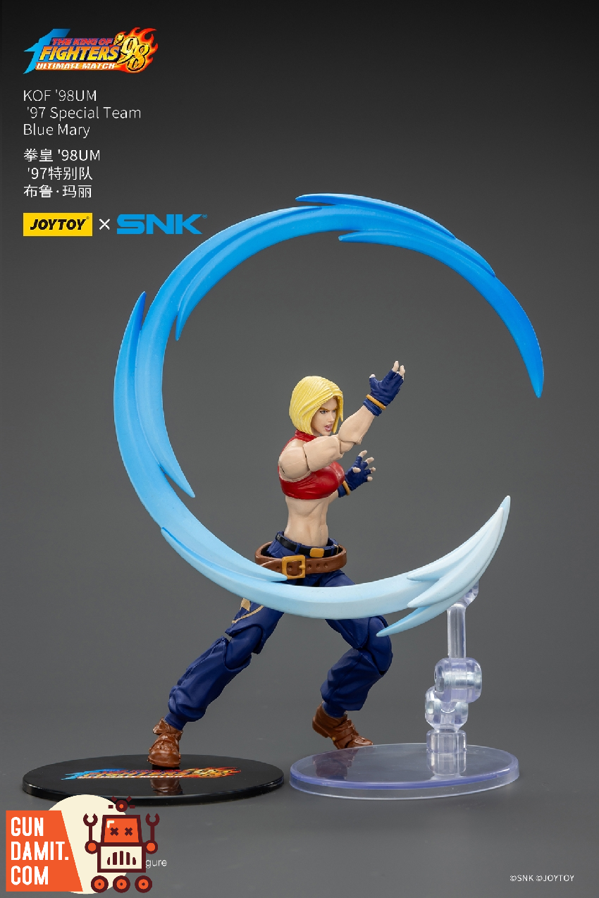 JoyToy JT02625 1/18 KOF 98UM Blue Mary Action Figure view 12 JoyToy JT02625 1/18 KOF 98UM Blue Mary Action Figure view 12