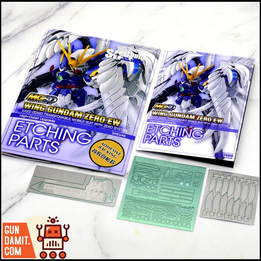 SH Studio MGSD Wing Gundam Zero EW Feather Etching view 3 SH Studio MGSD Wing Gundam Zero EW Feather Etching view 3