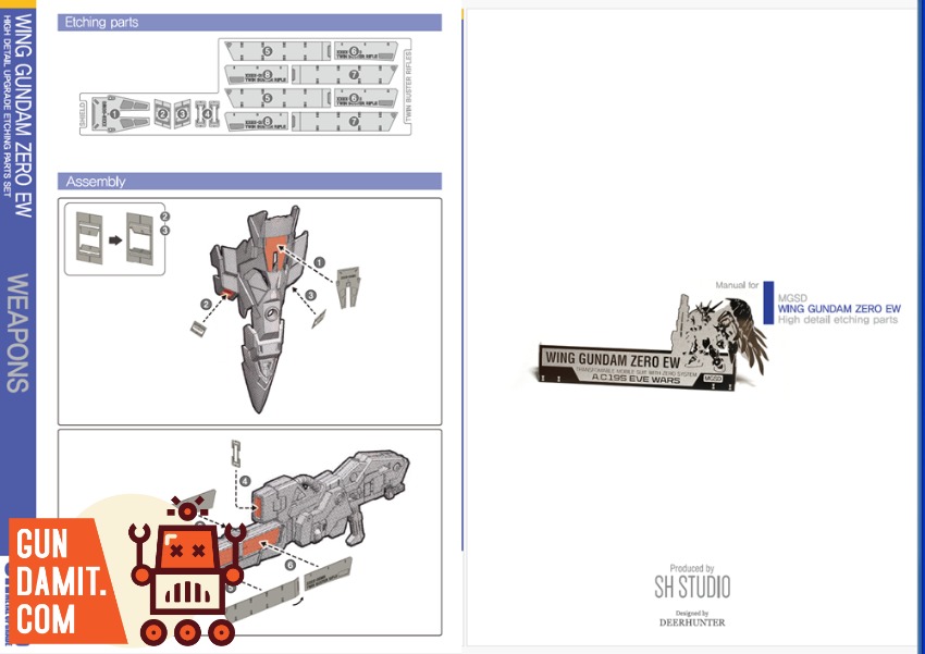 SH Studio MGSD Wing Gundam Zero EW Feather Etching view 8 SH Studio MGSD Wing Gundam Zero EW Feather Etching view 8