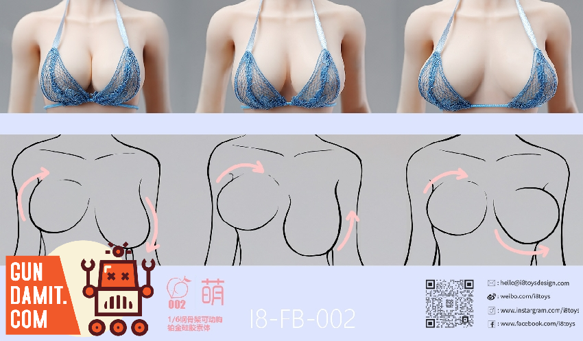 I8TOYS I8-FB-002-A Platinum Silicone Female Body 1/6 view 2 I8TOYS I8-FB-002-A Platinum Silicone Female Body 1/6 view 2