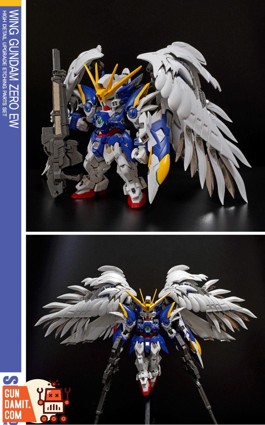SH Studio MGSD Wing Gundam Zero EW Feather Etching view 10 SH Studio MGSD Wing Gundam Zero EW Feather Etching view 10
