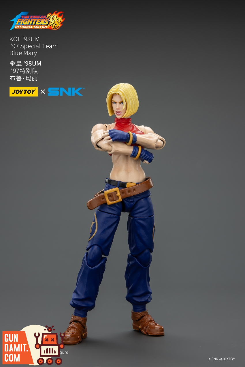 JoyToy JT02625 1/18 KOF 98UM Blue Mary Action Figure view 22 JoyToy JT02625 1/18 KOF 98UM Blue Mary Action Figure view 22