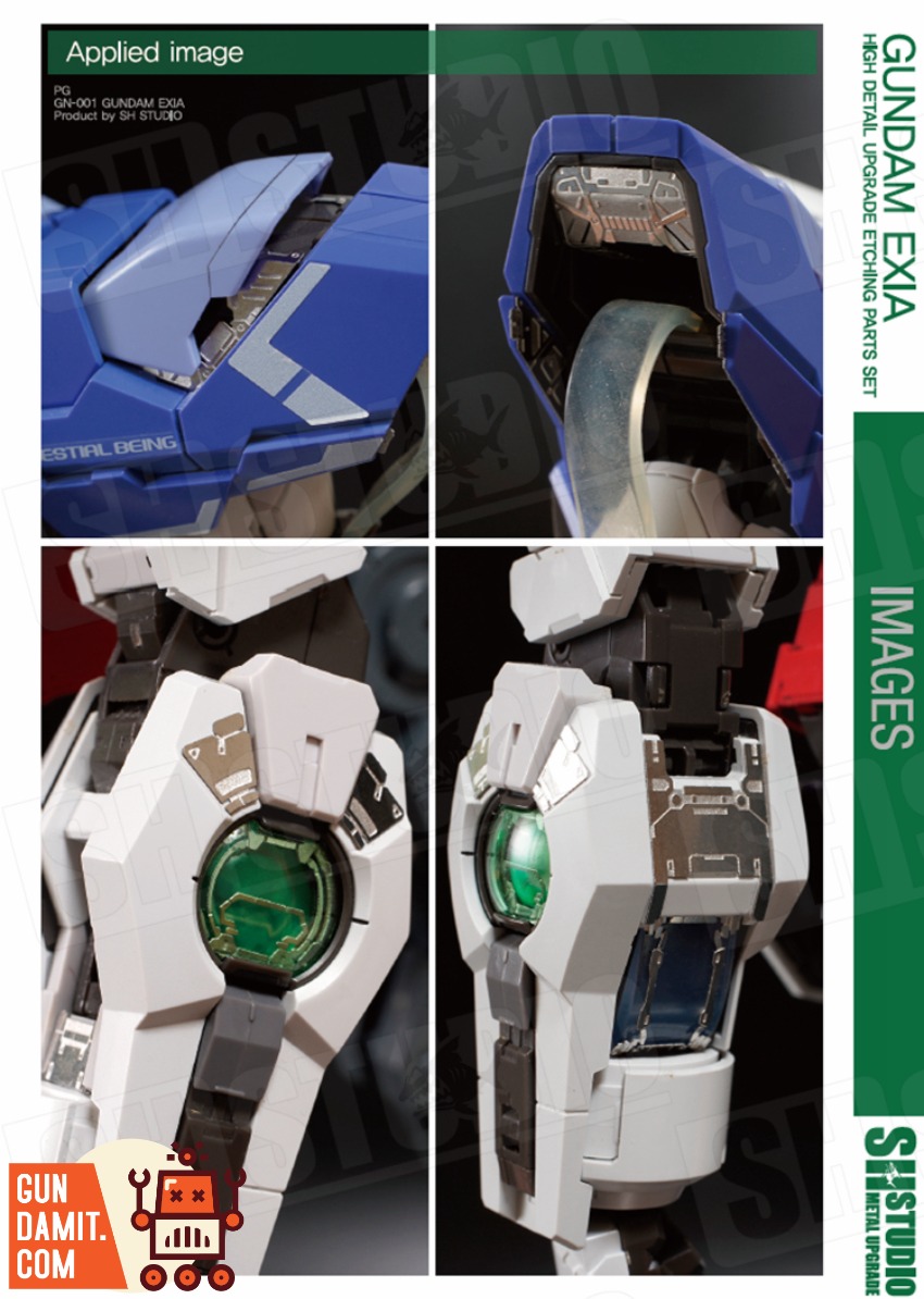 SH Studio PG GN-001 Exia Gundam Metal Etching Sheet view 8 SH Studio PG GN-001 Exia Gundam Metal Etching Sheet view 8