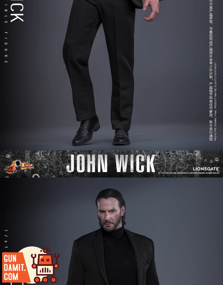 Hot Toys 1/6 MMS832 John Wick Gel Version view 15 Hot Toys 1/6 MMS832 John Wick Gel Version view 15