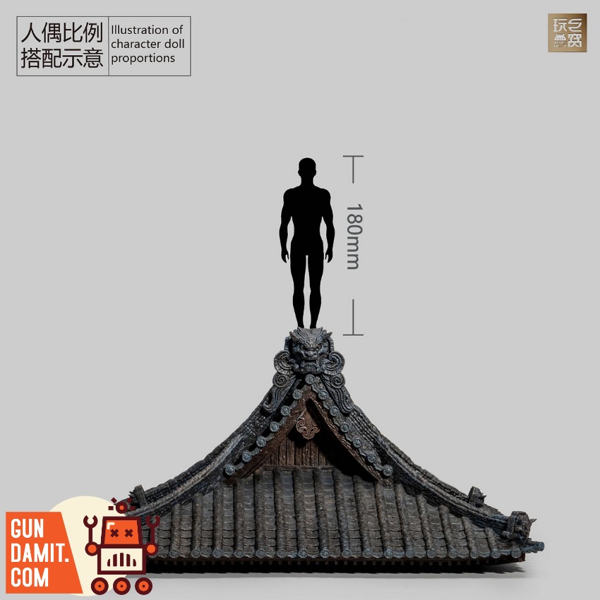 ToysNest Oriental Ancient City Old Temple Roof Set A&B view 7 ToysNest Oriental Ancient City Old Temple Roof Set A&B view 7