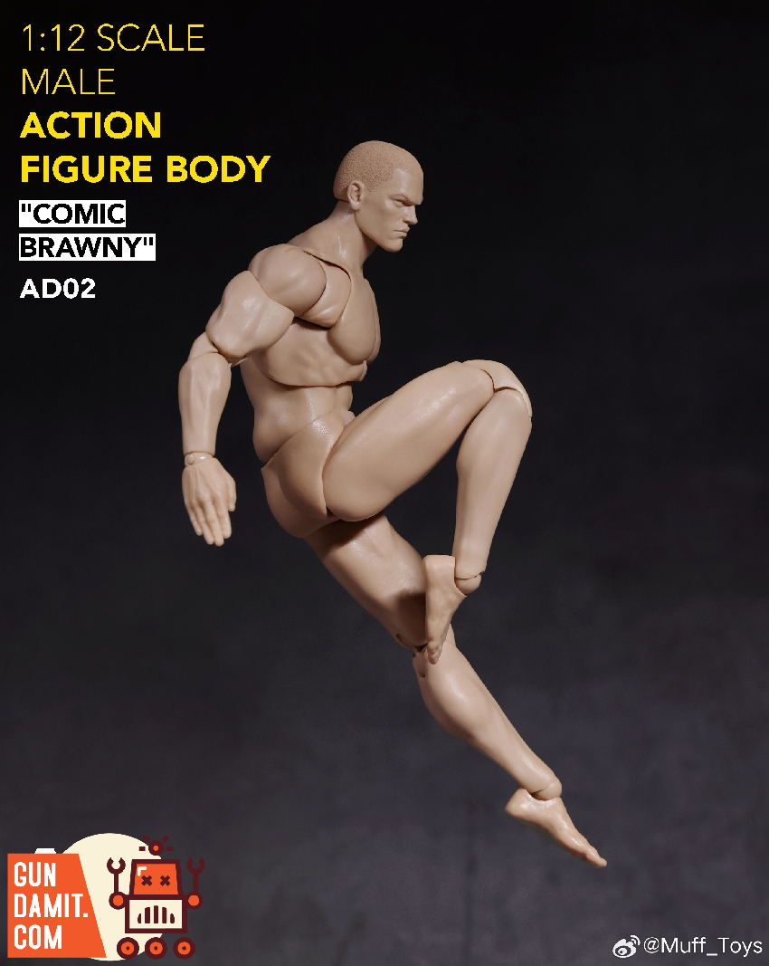 Muff Toys 1/12 ADAM-AD02 Comic Brawny Male Action Figure Type A view 3 Muff Toys 1/12 ADAM-AD02 Comic Brawny Male Action Figure Type A view 3