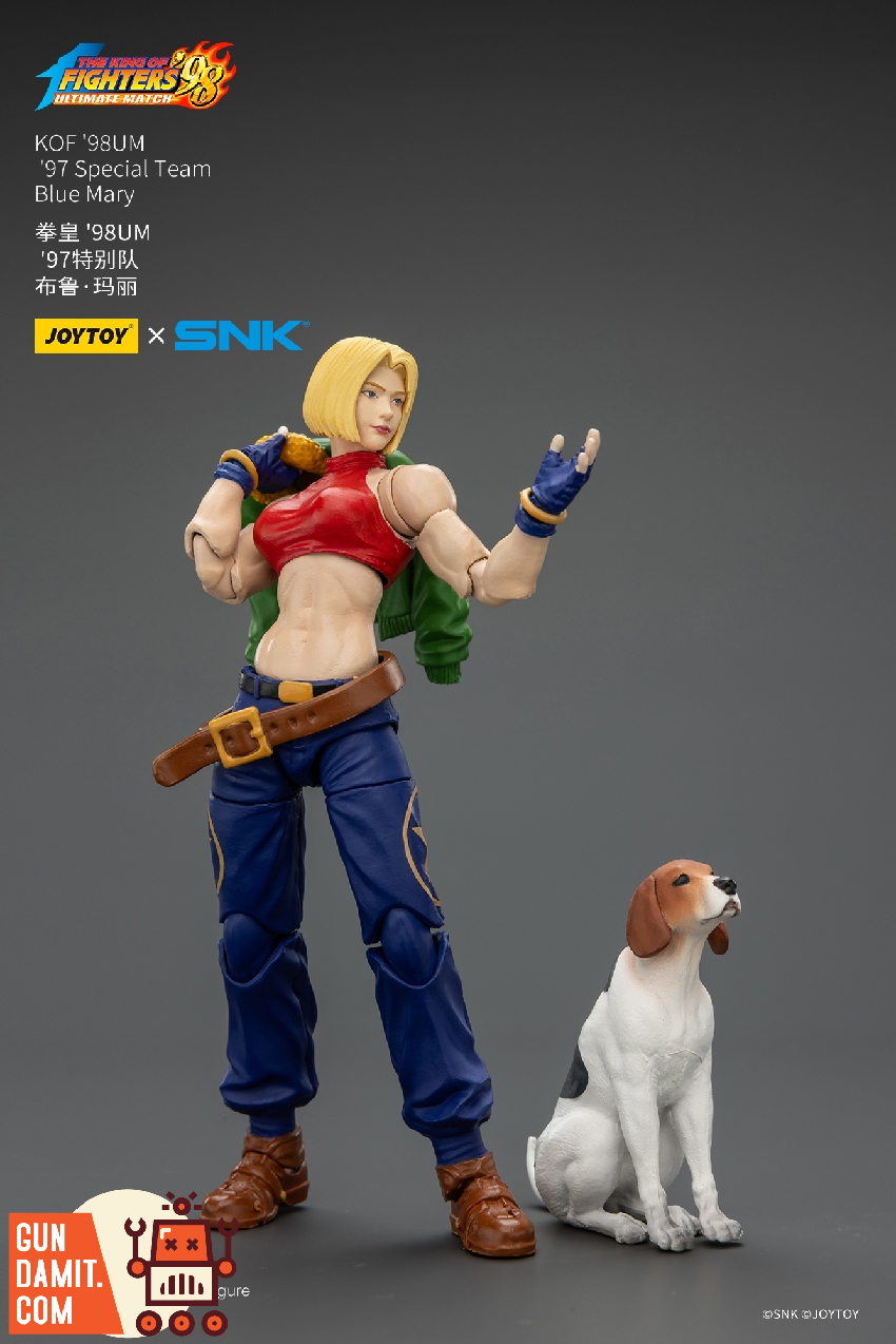 JoyToy JT02625 1/18 KOF 98UM Blue Mary Action Figure view 20 JoyToy JT02625 1/18 KOF 98UM Blue Mary Action Figure view 20