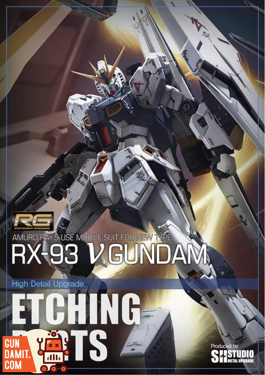 SH Studio RG RX-93 Nu Gundam Etching Sheet view 5 SH Studio RG RX-93 Nu Gundam Etching Sheet view 5
