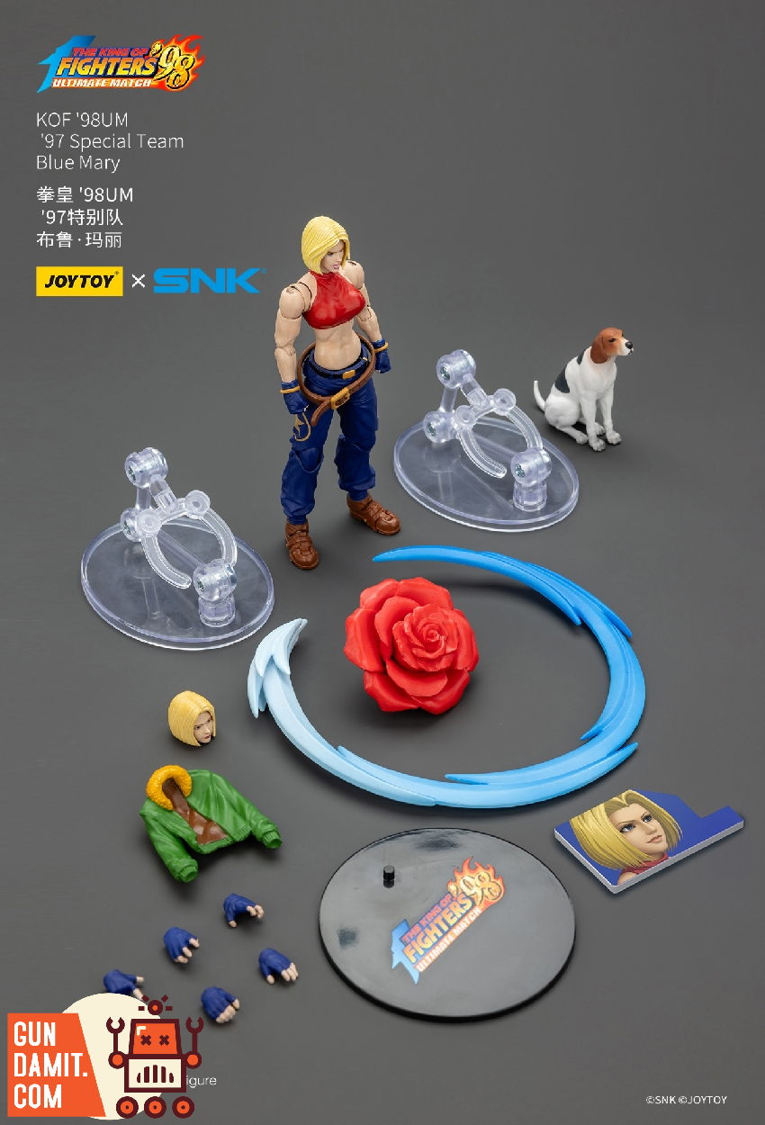 JoyToy JT02625 1/18 KOF 98UM Blue Mary Action Figure view 25 JoyToy JT02625 1/18 KOF 98UM Blue Mary Action Figure view 25