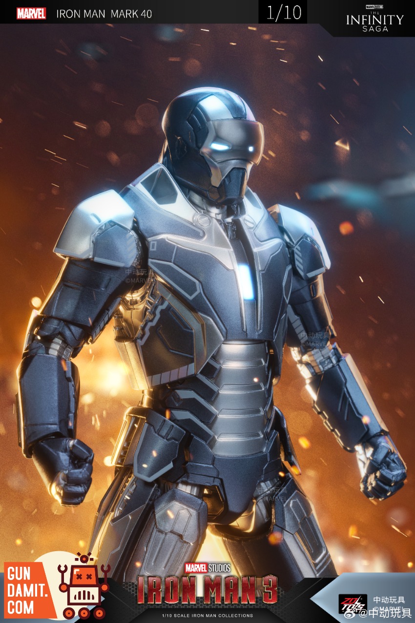 ZT Toys 1/10 Iron Man 3 MK40 Shotgun Figure view 7 ZT Toys 1/10 Iron Man 3 MK40 Shotgun Figure view 7