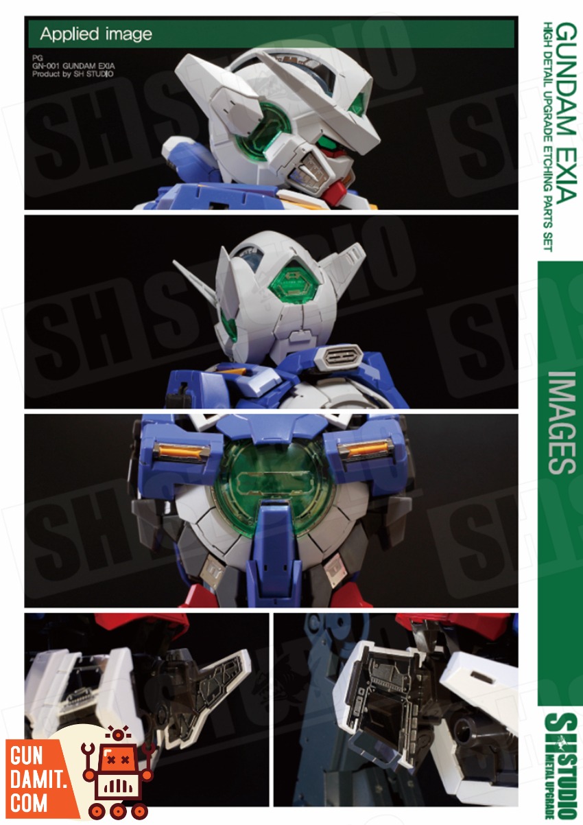 SH Studio PG GN-001 Exia Gundam Metal Etching Sheet view 7 SH Studio PG GN-001 Exia Gundam Metal Etching Sheet view 7