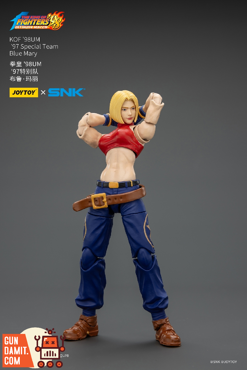 JoyToy JT02625 1/18 KOF 98UM Blue Mary Action Figure view 21 JoyToy JT02625 1/18 KOF 98UM Blue Mary Action Figure view 21