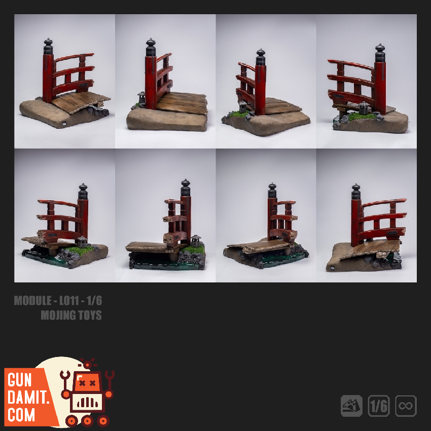 Mojing Toys 1/6 L011C Cuiying Broken Bridge Diorama Base view 7 Mojing Toys 1/6 L011C Cuiying Broken Bridge Diorama Base view 7