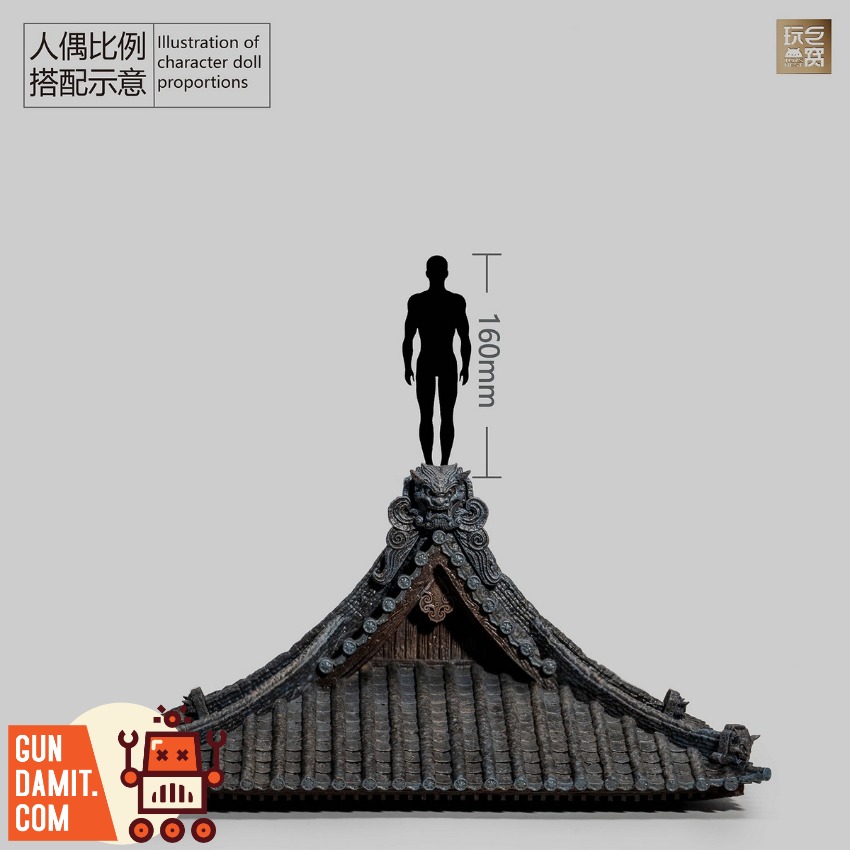 ToysNest Oriental Ancient City Old Temple Roof Set A&B view 6 ToysNest Oriental Ancient City Old Temple Roof Set A&B view 6