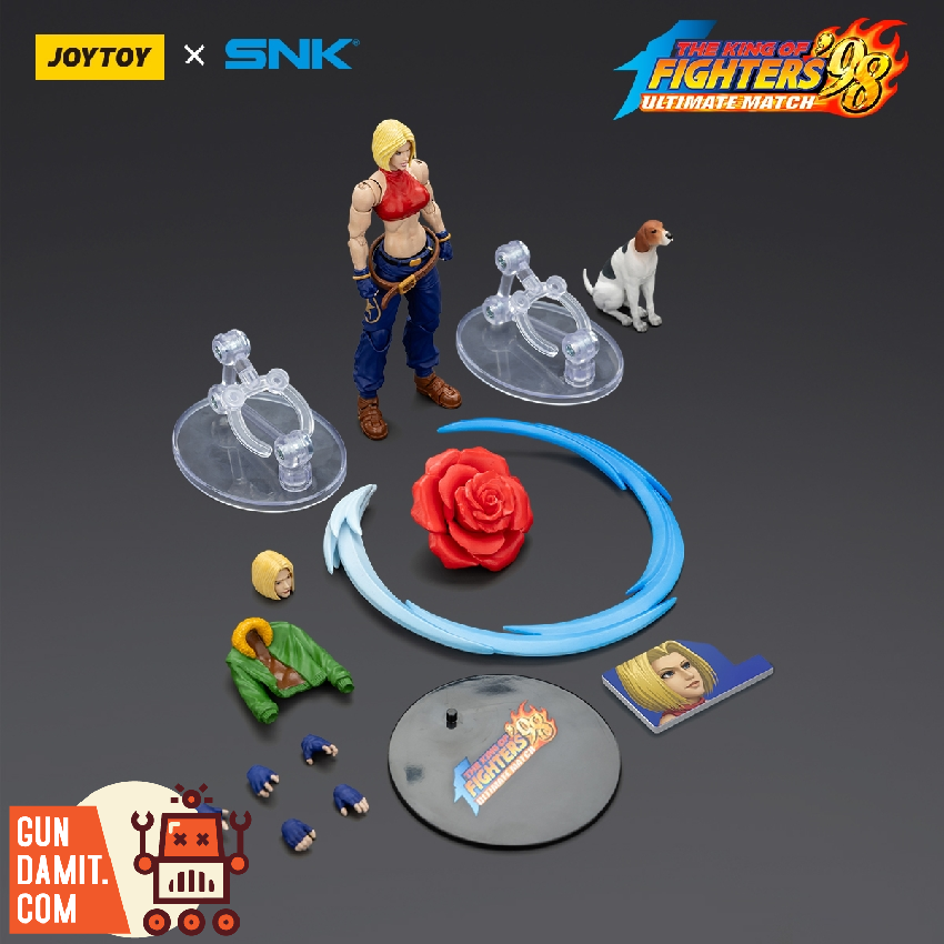JoyToy JT02625 1/18 KOF 98UM Blue Mary Action Figure view 5 JoyToy JT02625 1/18 KOF 98UM Blue Mary Action Figure view 5