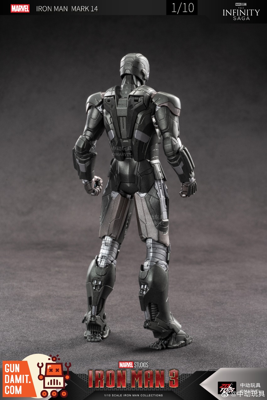 ZT Toys 1/10 Iron Man 3 MK14 Action Figure view 3 ZT Toys 1/10 Iron Man 3 MK14 Action Figure view 3
