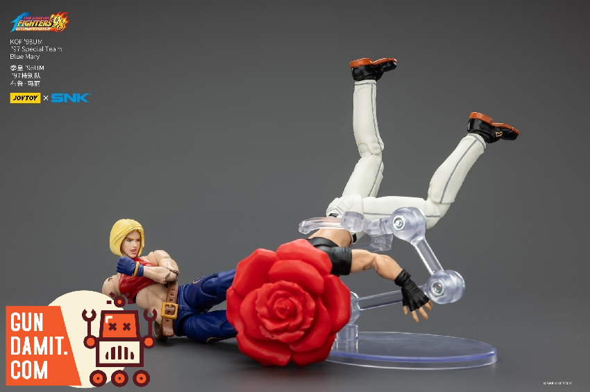 JoyToy JT02625 1/18 KOF 98UM Blue Mary Action Figure view 16 JoyToy JT02625 1/18 KOF 98UM Blue Mary Action Figure view 16
