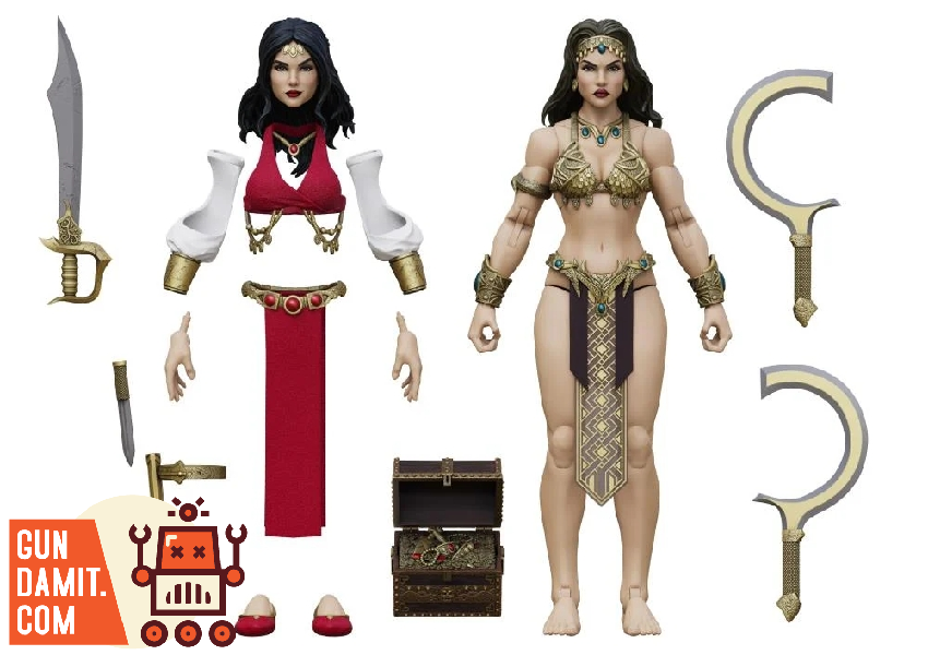Boss Fight Studio Conan HACKS Belit Queen of the Black Coast 1/12 Action Figure view 3 Boss Fight Studio Conan HACKS Belit Queen of the Black Coast 1/12 Action Figure view 3