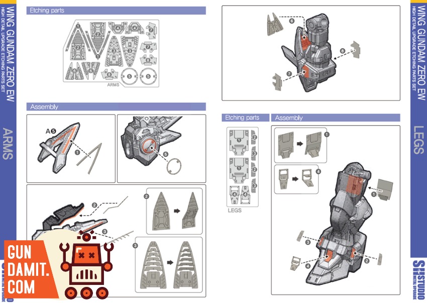 SH Studio MGSD Wing Gundam Zero EW Feather Etching view 6 SH Studio MGSD Wing Gundam Zero EW Feather Etching view 6