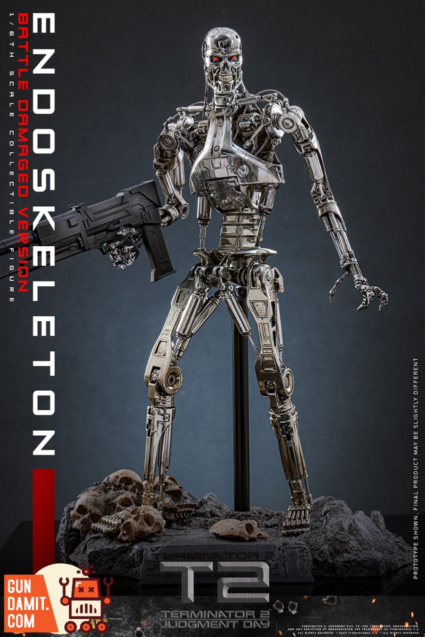 Hot Toys MMS840D77 T-800 Endoskeleton Battle Damaged view 7 Hot Toys MMS840D77 T-800 Endoskeleton Battle Damaged view 7